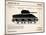 M4 Sherman Tank-Mark Rogan-Mounted Art Print