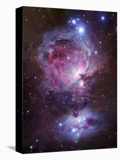 M42, the Orion Nebula (Top), and NGC 1977, a Reflection Nebula (Bottom)-Stocktrek Images-Stretched Canvas