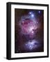 M42, the Orion Nebula (Top), and NGC 1977, a Reflection Nebula (Bottom)-Stocktrek Images-Framed Premium Photographic Print