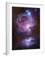 M42, the Orion Nebula (Top), and NGC 1977, a Reflection Nebula (Bottom)-Stocktrek Images-Framed Premium Photographic Print