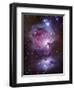 M42, the Orion Nebula (Top), and NGC 1977, a Reflection Nebula (Bottom)-Stocktrek Images-Framed Photographic Print