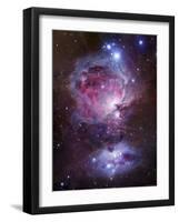 M42, the Orion Nebula (Top), and NGC 1977, a Reflection Nebula (Bottom)-Stocktrek Images-Framed Photographic Print