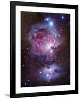 M42, the Orion Nebula (Top), and NGC 1977, a Reflection Nebula (Bottom)-Stocktrek Images-Framed Photographic Print