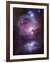 M42, the Orion Nebula (Top), and NGC 1977, a Reflection Nebula (Bottom)-Stocktrek Images-Framed Photographic Print