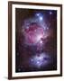 M42, the Orion Nebula (Top), and NGC 1977, a Reflection Nebula (Bottom)-Stocktrek Images-Framed Photographic Print