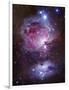 M42, the Orion Nebula (Top), and NGC 1977, a Reflection Nebula (Bottom)-Stocktrek Images-Framed Photographic Print