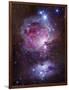 M42, the Orion Nebula (Top), and NGC 1977, a Reflection Nebula (Bottom)-Stocktrek Images-Framed Photographic Print