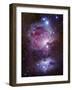 M42, the Orion Nebula (Top), and NGC 1977, a Reflection Nebula (Bottom)-Stocktrek Images-Framed Photographic Print