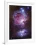 M42, the Orion Nebula (Top), and NGC 1977, a Reflection Nebula (Bottom)-Stocktrek Images-Framed Photographic Print