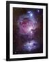 M42, the Orion Nebula (Top), and NGC 1977, a Reflection Nebula (Bottom)-Stocktrek Images-Framed Photographic Print