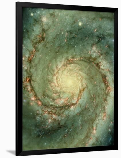 M51 Whirlpool Galaxy-null-Framed Photographic Print