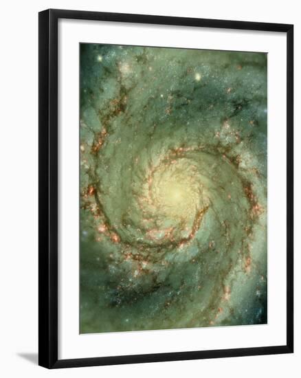 M51 Whirlpool Galaxy-null-Framed Photographic Print