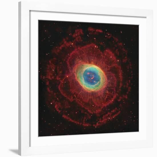 M57, the Ring Nebula-null-Framed Photographic Print