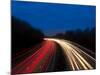 M6 Motorway at Dusk Near Juntion13, Staffordshire, England, United Kingdom, Europe-Chris Hepburn-Mounted Photographic Print