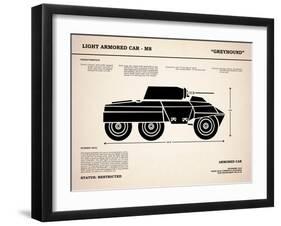 M8 Armored Car Greyhound-Mark Rogan-Framed Art Print