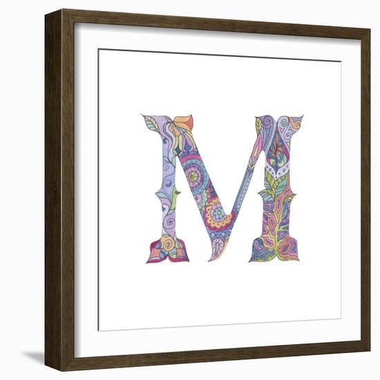 M-Green Girl-Framed Giclee Print