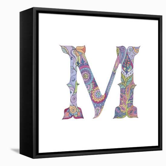 M-Green Girl-Framed Stretched Canvas