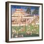 Ma 565 Monks at their Annual Meeting in June in Mandalay, from the Nimi Jataka, 1869-null-Framed Giclee Print