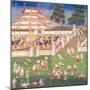 Ma 565 Monks at their Annual Meeting in June in Mandalay, from the Nimi Jataka, 1869-null-Mounted Giclee Print