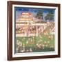 Ma 565 Monks at their Annual Meeting in June in Mandalay, from the Nimi Jataka, 1869-null-Framed Giclee Print