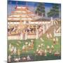 Ma 565 Monks at their Annual Meeting in June in Mandalay, from the Nimi Jataka, 1869-null-Mounted Giclee Print