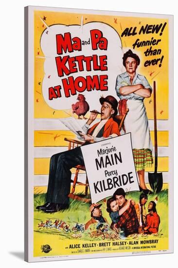 Ma and Pa Kettle at Home-null-Stretched Canvas