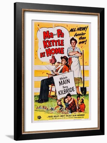 Ma and Pa Kettle at Home-null-Framed Art Print