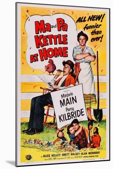 Ma and Pa Kettle at Home-null-Mounted Art Print