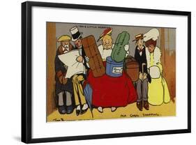 Ma Goes Shopping-Tom Browne-Framed Giclee Print