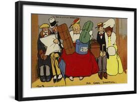 Ma Goes Shopping-Tom Browne-Framed Giclee Print