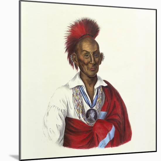 Ma-Ka-Tai-Me-She-Kiah (Black Hawk-A Saukie Brave)-Charles Bird King-Mounted Giclee Print