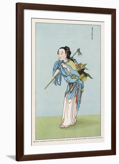 Ma-Kou a Chinese Divinity Who Studied Magical Practices and is Associated with Medicinal Herbs-null-Framed Art Print