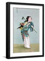 Ma Kou Carrying Medicinal Plants, from a Work by Father Henri Dore, Late 19th Century-null-Framed Giclee Print