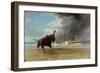 'Ma Robert' and Elephants in the Shallows of the Shire River, 1858-Thomas Baines-Framed Giclee Print