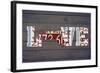 MA State Love-Design Turnpike-Framed Giclee Print