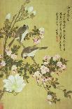Crabapple, Magnolia and Baitou Birds-Ma Yuanyu-Stretched Canvas