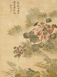 Crabapple, Magnolia and Baitou Birds-Ma Yuanyu-Framed Stretched Canvas