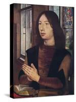 'Maarten van Nieuwenhove, from The Diptych of Maerten van Nieuwenhove', 1487-Hans Memling-Stretched Canvas