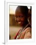 Maasai Girl, Masai Mara National Reserve, Kenya-Tom Cockrem-Framed Photographic Print