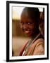 Maasai Girl, Masai Mara National Reserve, Kenya-Tom Cockrem-Framed Photographic Print