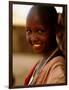 Maasai Girl, Masai Mara National Reserve, Kenya-Tom Cockrem-Framed Photographic Print