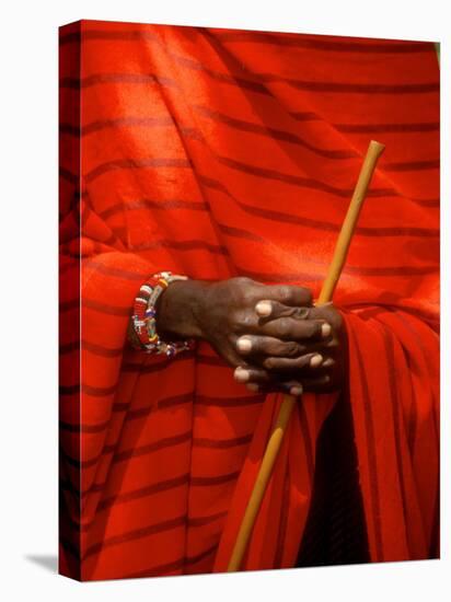 Maasai Teacher, Esetiti Nursery School, Amboseli National Park, Kenya-Alison Jones-Stretched Canvas