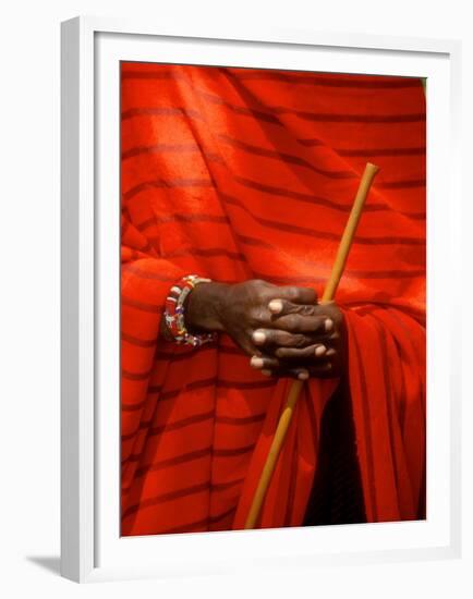 Maasai Teacher, Esetiti Nursery School, Amboseli National Park, Kenya-Alison Jones-Framed Premium Photographic Print