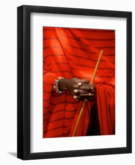 Maasai Teacher, Esetiti Nursery School, Amboseli National Park, Kenya-Alison Jones-Framed Photographic Print