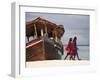 Maasai Warriors on Kendwa Beach, Zanzibar, Tanzania, East Africa, Africa-Andrew Mcconnell-Framed Photographic Print