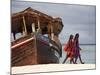 Maasai Warriors on Kendwa Beach, Zanzibar, Tanzania, East Africa, Africa-Andrew Mcconnell-Mounted Photographic Print