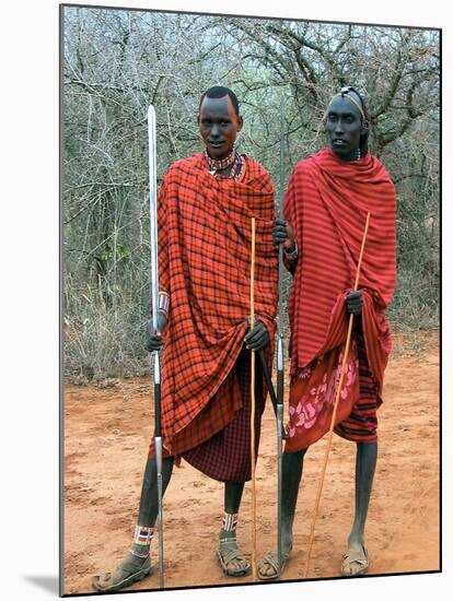 Maasai Warriors-null-Mounted Premium Photographic Print