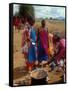 Maasai Women Cooking for Wedding Feast, Amboseli, Kenya-Alison Jones-Framed Stretched Canvas