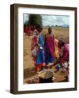 Maasai Women Cooking for Wedding Feast, Amboseli, Kenya-Alison Jones-Framed Photographic Print