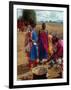 Maasai Women Cooking for Wedding Feast, Amboseli, Kenya-Alison Jones-Framed Photographic Print